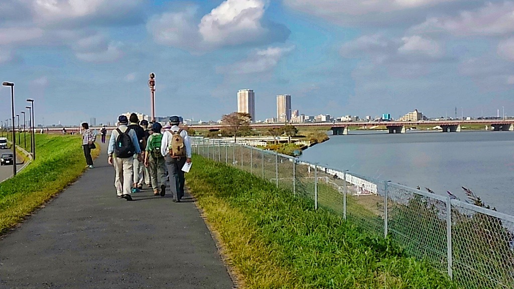 武蔵野の路No14 葛西コース　江戸川水門