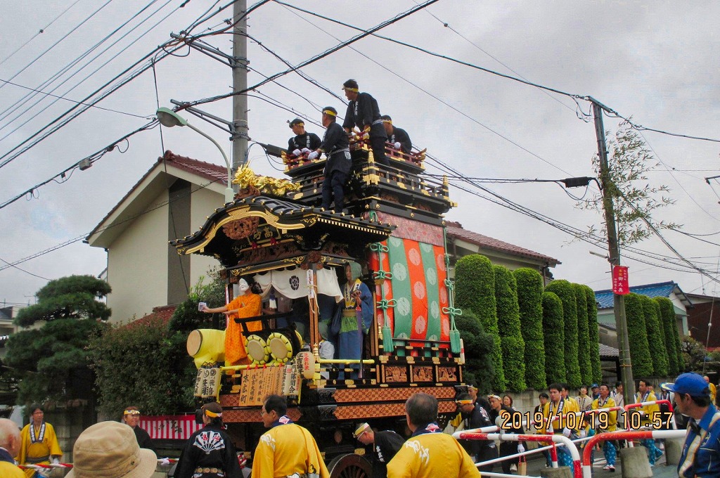 2019年10月19日　第39回カルチャーウォーク  小江戸 川越散策　川越祭りの山車