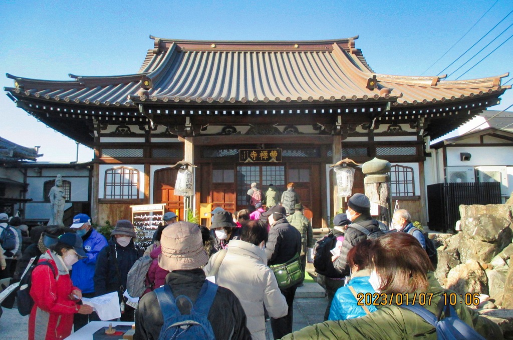 2023年1月7日 第173回定例ウォーク 池上七福神 曹禅寺の布袋尊