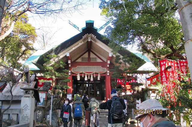 2022年1月8日 第161回定例ウォーク 亀戸七福神めぐり（天祖神社・福禄寿）