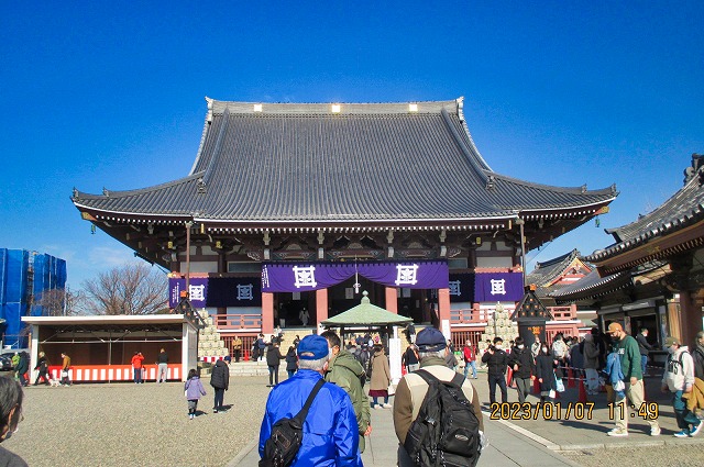 2023年1月7日 第173回定例ウォーク 池上本門寺 大堂